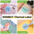 Niimbot Official Label Paper Roll Round White Transparent Sticker Paper Rolls for B21 B1 B203 Label Machine Printer. 
