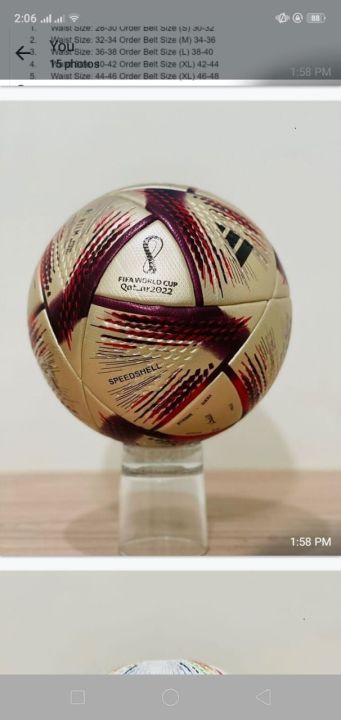 AL HILM Fifa 2022 world cup football soccer ball official match ball indoor outdoor play waterproof high quality soccer ball