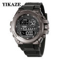 YIKAZE Men Watch Military Sports Watches Multifunction Alarm Chrono Clock 3Bar Waterproof Men's Digital Electronic Wristwatch. 