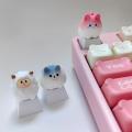 Wholesale Cute Cartoon 3D Animal Keycap Mechanical Keyboard Caps OEM Height Keycap Kawaii DIY Keyboard Accessories Girl. 
