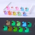 500-50pcs Luminous Mini Ducks Moss Microlandscape Miniature Duck Figurines Fairy Garden Access Home Decor Glow in The Dark home decoration item. 