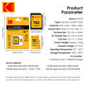 Original Kodak Micro SD Card 128GB Class 10 Memory Card 64GB Flash Card 256GB 32GB V30 U3 cartao de memoria For Driving Recorder. 