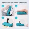 Ergonomic Inflatable Lumbar Support Pillow, Press Type Cushion, Enhances Back Comfort During Long-distance Flights. 