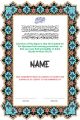 Customised nikal certificate frame. 