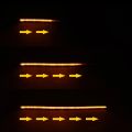 2x Car DRL LED Daytime Running Light Flow Yellow Turn Signal White Waterproof Headlight Strip Sequential Light Universal.