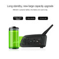 V4 PRO Motorcycle Helmet Bluetooth Intercom Headset 1200M 4 Riders Full Duplex Interphone With Fm Radio Waterproof Communicator. 
