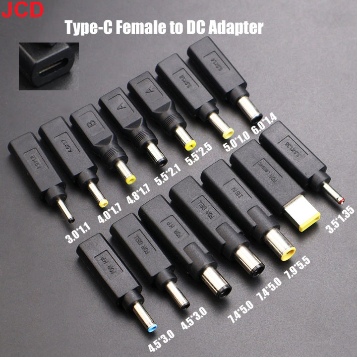 1P%20USB%20Type-C%20Female%20To%20DC%207.4x5.0%204.5x3.0%205.5x2.5%205.5x2.1%20Male%20Plug%20Power%20Connector%20Laptop%20Adapter%20Converter%20For%20%20HP%20Dell%20-%20Image%202