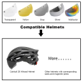 Cycling Sunglasses Bike Helmet Glasses Visor Accessories helmet accessories Glasses Visor Accessories Transparent Gray Yellow.