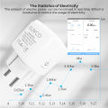 eWelink 16A/20A Smart Plug WiFi EU Socket With Power Monitoring Timing Function Support Alexa Google Home Alice SmartThimgs IFTT. 