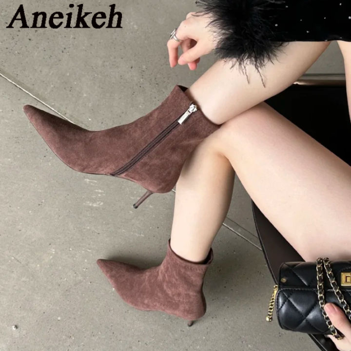 Aneikeh%20Autumn%20Winter%20Pointed%20Toe%20Ankle%20Boots%20Designer%20Vintage%20Thin%20Low%20Heel%20Women%20Shoes%20Short%20Modern%20Botas%20Zapatos%20De%20Mujer%20-%20Image%203