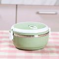 700ml Round Shape Vacuum Tiffin Box with Stainless Steel Inner, Lunch Box for School and Office, Multi-Color. 