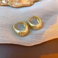 Punk Oval Hoop Earrings Metallic Geometric Ear Buckle Minimalist Style U-shaped Ear Buckle Daily Life Earring Accessories.