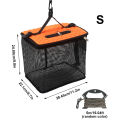 Floating Fish Basket Fish Basket for Caught Fish Foldable Fishing Holder Minnow Bucket Portable Collapsible Mesh Fishing Bait. 