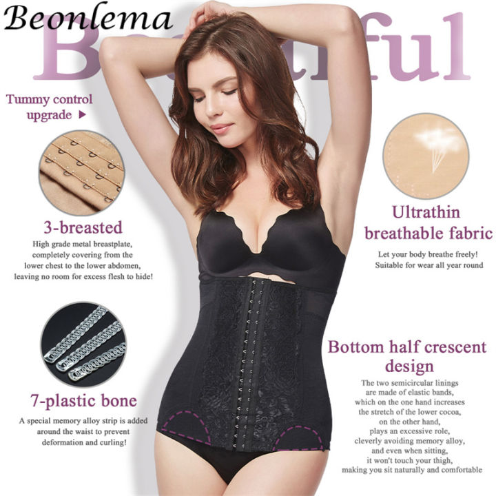 Mesh%20Embroidered%20Corset%20Body%20Shaper%20faja%20Waist%20Trainer%20Original%20Colombian%20Girdles%20For%20Women%20Belly%20Tightening%20Control%20Shapewear%20-%20Image%206