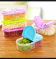 Premium 2 Partition Food Storage Lunch Box | Plastic Airtight Snack Box | Kids School Lunch Box | Vegetable & Fruit Storage Container | Portable Bento Box with Dual Compartments | Durable Kitchen Food Organizer. 