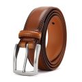Men's Genuine Leather Belt Versatile Metal Pin Buckle Belt Luxury Strap Male Belt Business Casual Belt. 