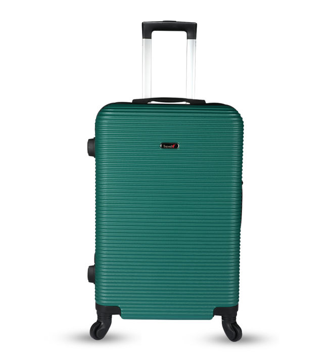 Travello 24 Inch City Dark Green Luggage