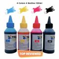 Epson Printer, HP inkjet Printer, Canon inkjet Printer, Best Quality Printer Refill Ink for HP, Canon, Epson 4 and 6 color x 100ml, 500ml bottles, Epson L805, L3110, L3210, L1800, T60, L360, L380, hp ink tank series, canon 1010, 1020. 