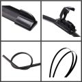 1Pc Car Windshield Wiper Blades U-type Universal Soft  Frameless Bracketless Car Wipers. 