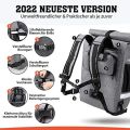 HIKENTURE 4-in-1 Waterproof Bike Bag – 24L Large Capacity Bicycle Luggage Rack Bag – Multi-Functional Design for Cycling, Travel & Commuting – Durable & Secure Fit for All Bike Racks. 