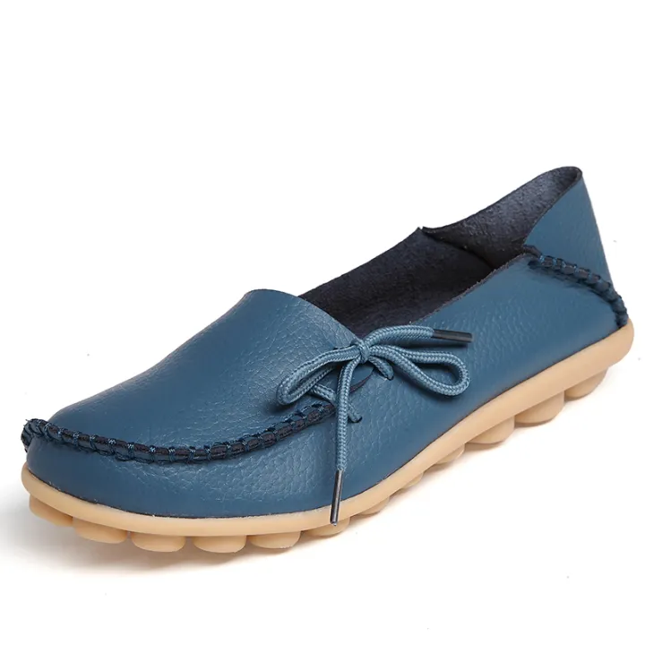 New%20Moccasins%20Women%20Flats%202024%20Autumn%20Woman%20Loafers%20Genuine%20Leather%20Female%20Shoes%20Slip%20On%20Ballet%20Bowtie%20Women's%20Shoes%20Big%20Size%20-%20Image%206