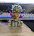 New 10cm Mini One Piece Y z Luffy Gear 5 Action Figure Nika Statue Anime Figurine Pvc Model Doll Collection Toy Kids.