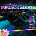Car Dashboard Interior Light Dynamic Colour EL Wire With Mobile Operated And Remote Control. 