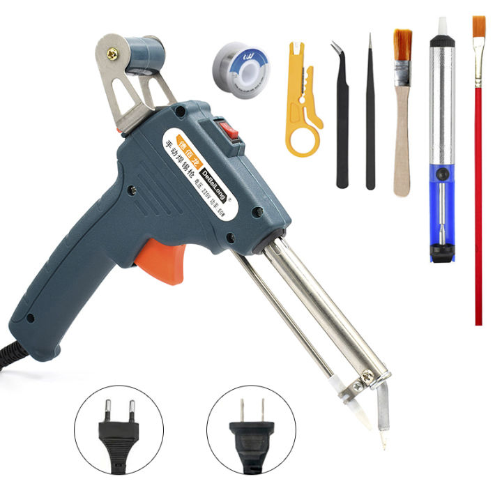 60W Electric Soldering Iron Kit Manual Send Tin Gun Soldering Iron Set