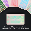 Bluetooth Backlit 10 Inch Portable Ultra-Thin Keyboard For    Device Wireless Rechargeable Teclado RGB Color. 