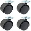 cabinet wheel 4 pies set black colour. 