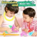 2 PCS Pop LED Tube Toy Creative Bendable Fidget Tube Toy Tube Sensory Toy Pipe Toy ( Multi Colour ).