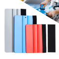 1Pc Plastic Squeegee with Felt Edge Car Vinyl Wrap Scraper Felt Squeegee Wrapping Tool Decal Applicator Wallpaper Smoothing Tool. 