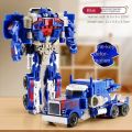 Transformation Car Anime Robot Model One Step Deformation Robot Toy Kid Puzzle Toy Deformation Car Action Figure Model. 