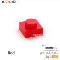 100pcs/lot DIY Blocks Building Bricks Thin 1x1 Educational Assemblage Construction Toys for Children Size Compatible With 3024.