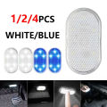 1/2/4Pcs LED Touch Light Mini Car Interior Lighting USB Rechargeable Auto Roof Ceiling Reading Lamps Atmosphere Decoration Lamp. 