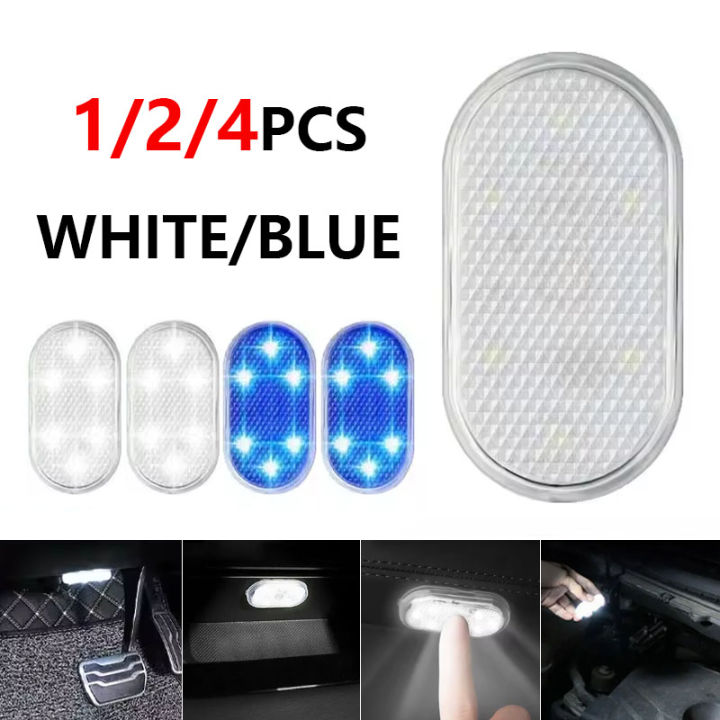1/2/4Pcs%20LED%20Touch%20Light%20Mini%20Car%20Interior%20Lighting%20USB%20Rechargeable%20Auto%20Roof%20Ceiling%20Reading%20Lamps%20Atmosphere%20Decoration%20Lamp%20-%20Image%202
