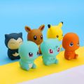 6Pcs Pokemon Action Figure Pikachu Figures Baby Children Play Water Bath Toys Kids Sprinkling Shower Decompression Toys. 