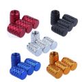 4Pcs Car Tire Valve Stems Cap Knurling Style Tire Valve Cap Aluminum Tire Wheel Stem Air Valve Cap car Universal accessories. 