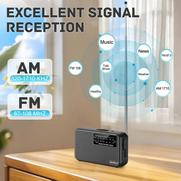 Portable%20AM%20FM%20Radio%20Player%20Battery%20Powered%20Telescopic%20Antenna%20Reception%20with%20Headphone%20Jack,%20Indoor%20Outdoor%20and%20Emergency%20Use%20-%20Image%202