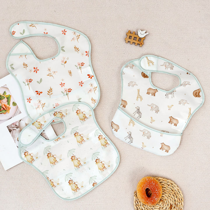 3pcs/Set%20Waterproof%20Baby%20Bib%20Adjustable%20Hook&Loop%20Sleeveless%20Feeding%20Smock%20Bib%20for%20Kids%200~1%20Years%20-%20Image%207