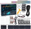 22 in 1 RGB Dreamcolor Acrylic Interior Car LED Strip Light with Wireless APP Fiber Optic Ambient Lighting Kits Neon Dual Zone (Color : Full Color Streamer, Size : 18 in 1). 