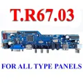 T.R67.03 Universal LED LCD Motherboard 12V Supply VGA HDMI Input USB Media Player Big DIP Audio Chip Clear OSD Screen Similar DS-V59 V56 CV56XL-L T.V56.03 T.R83.03. 