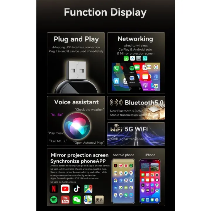3%20In%201%20Mirror%20Link%20Wired%20to%20Wireless%20Carplay%20Adapter%20for%20Airplay%20Android%20Auto%20MirrorLink%20Bluetooth+%20Wifi%20USB%20Dongle%20Car%20Ai%20Box%20-%20Image%204