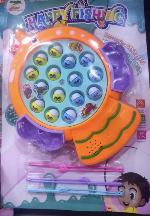 Barbie Fishing Musical Board Game Toy for Kids - Multiplayer Game Toy (15 Fish)