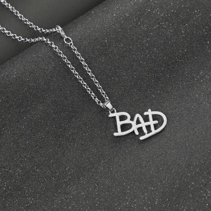 Artist%20Singer%20Michael%20BAD%20Necklace%20Rock%20Roll%20Everlasting%20Jackson%20Classic%20MJ%20Pendant%20Hot%20Charm%20Punk%20Cosplay%20Accessories%20Fans%20%20-%20Image%204
