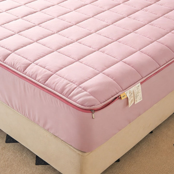 6%20Sides%20Full%20Wrap%20Zipper%20Waterproof%20Quilted%20Microfiber%20Anti-mite%20Antibacterial%20Queen%20Mattress%20Protector%20Breathable%20Bed%20Cover%20-%20Image%207
