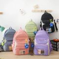4 / 5 pcs aesthetic Preppy  Backpack Set of multiple. 