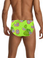 Men's Tropical Fruit Pattern Quick-Drying Triangle Drawstring Swimming Trunks, Men's Swimwear, Summer Beach Swimming Shorts.