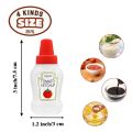 4-piece Mini Tomato Sauce Bottle, 25ml Seasoning Squeeze Bottle, Plastic Portable Container Bottle, Suitable for Adults, Offices. 