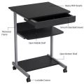 Small Spaces Rolling Computer Desk Corner Laptop Work Desk Printer Table Storage Customized. 